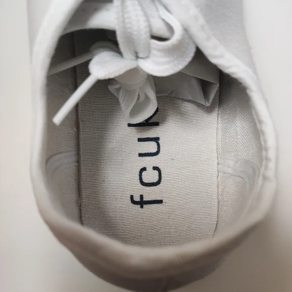 French Connection Canvas Sneakers on White - Picture 6 of 6